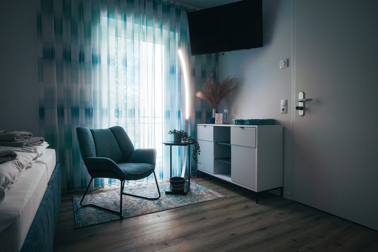 Zimmer in Blau